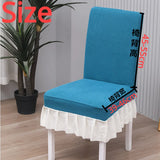 Yeknu Modern Minimalist Solid Color Chair Cover Thickened Lace Fully Wrapped Dustproof Versatile Antiskid Soft Set Cushion