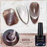 Yeknu  Transparent Cat Eye Gel Nail Polish 10ml UV Nail Art Semi Permanent Lakiery Hybrydowe Magnet SPAR Lacquer Gel Vernis Soak