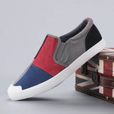 Yeknu  Fashion Colorful Men Canvas Loafer Shoes Designer Vulcanized Sneakers Men Flat Men Casual Shoes Comfortable Slip On Footwear Men