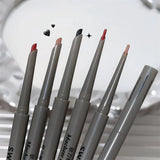 Yeknu  Silky Long-lasting Eye Liner Pencil  Eyeliner Pen Natural Matte Wine Red Eyeliner Easy To Color Waterproof Eye Make Up Cosmetics