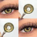 Yeknu  1Pair Contact Lenses Colored Pupils for Eyes Myopia Daisy Pink Cosmetics Contacts Purple Lenses Yearly Fast Shipping