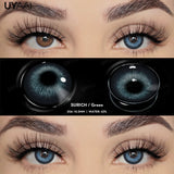 Yeknu  1 Pair Fashion Lenses Colored Contact Lenses for Eyes Beauty Green Eyes Lenses Natural  Brown Lens Grey Lens