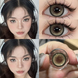 Yeknu  New Bio-essence 1 Pair Green Contact Lenses for Eyes Gray Lenses Brown Lenses Makeup Fashion Lenses 1 Year Pupils