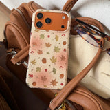 Yeknu  Dizzying Ginkgo Maple Leaf Nut Flower Soft Protective Phone Back Cover Case for iPhone 13 14 15 16 17 Pro Max 17Air Glossy Case