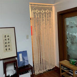 Yeknu Hand-woven Macrame Cotton Door Curtain Tapestry Wall Hanging Art Tapestry Boho Decoration Bohemia Wedding Backdrop Tapestry