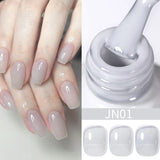 Yeknu  10ml Reinforcement Gel Nail Polish Self-leveling Gel Construction Gel Thick Base Gel Hard Painting Gel Varnishes