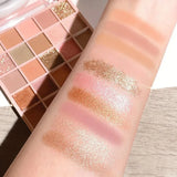 Yeknu  25 Color Eyeshadow Palette Waterproof Matte Glitter Long Lasting Blendable Multi Look Day Night Party Makeup