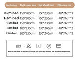 Yeknu  Double-layer yarn printing four-piece set, student dormitory three-piece set, bed sheet quilt cover, bedding