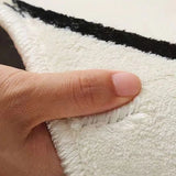 Yeknu  1PC Abnormal-Shaped Irregular Living Room Carpet Household Cashmere Light Luxury High-End Sofa Coffee Table Cushion