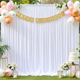 Yeknu  Wrinkle Free Backdrop Curtains for Parties, 1 Panel Polyester Backdrop Drapes for Wedding Birthday Party Photography Background