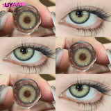 Yeknu  [Free Gift] Color Contact Lenses for Eyes Brown Fashion Lenses Blue Color Eye Lenses Discounts Purple Y2K Lenses Colorcon