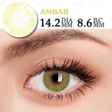 Yeknu  1Pair Color Contact Lenses for Blue Eyes Natural Pupils Green Ice Lenses Eye Color Contact Lens