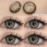 Yeknu  1 Pair Lenses Color Contact Lenses for Eyes Prescription Grey Korean Lenses Brown Natural Lenses
