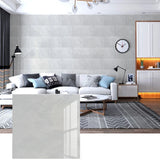 Yeknu  20pcs Imitation Marble Ceramic Tiles Self-Adhesive Wall Stickers Waterproof Background Floor Wallpaper Brick Papers Home Decor