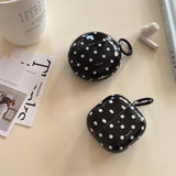 Yeknu  Simple polka dots on black background, suitable for Huawei FreeClip2 earphone case freebuds7i earphone case 6i case se2
