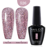 Yeknu  10ml Pearl Shell Color UV Gel Nail Polish Semi Permanent Golden Nail Art Gel Varnish Hybrid Nail Gel Polish Manicure Base