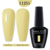 Yeknu  10ml Pearl Shell Color UV Gel Nail Polish Semi Permanent Golden Nail Art Gel Varnish Hybrid Nail Gel Polish Manicure Base