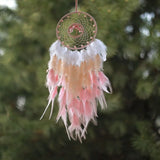 Yeknu  Dream Catcher Festival Gift Hanging Ornament Girl Heart Forest System Dream Catcher Modern Simple Iron Living Room Birthday