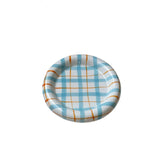 Yeknu 1pcs 6/8Inches Cream Luxury Plate Dish Food Grade Ceramic Snack Cake Plate Household Tableware Ceramic Dishs Table Decorations