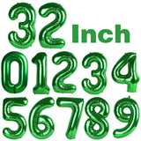 Yeknu  32Inch Number Foil Balloon Rose Gold Silver Digit 0-9 Globos Happy Birthday Party Decor Wedding Anniversary Baby Shower Supplies