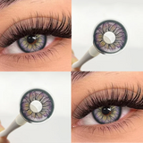 Yeknu  1Pair Contact Lenses Colored Pupils for Eyes Myopia Daisy Pink Cosmetics Contacts Purple Lenses Yearly Fast Shipping