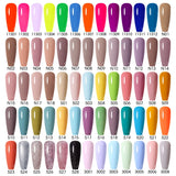 Yeknu  15ml Orange Color Nail Gel Polish Semi Permanent Red Pink Gellack Nail Art Salon Soak Off UV LED Glitter Nail Gel Varnish