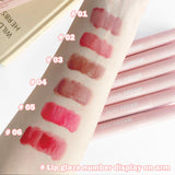 Yeknu  Crystal Velvet Lip Gloss – 6-Color Smudge-Proof Matte Lip Glaze Long-Lasting Whitening Effortless Korean Style Look