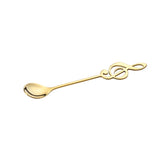Yeknu  10pcs 304 Stainless Steel Musical Notes Coffee Spoon Stirring Cup Spoon Music Stick Ice Cream Gift Spoon