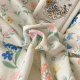 Yeknu  Korean Princess Style Lace Bedding Sets Washed Cotton Soft Fitted Sheet Duvet Cover Pillowcase Full Double Size Bedclothes