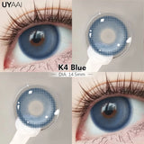 Yeknu  Fashion1 Pair  Color Contact Lenses High Quality Lenses Blue Myopia Lenses Makeup Gradient Lenses