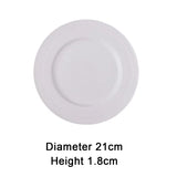 Yeknu  Nordic Ceramic Western Food Steak Tableware, Home Restaurant Kitchen Supplies, Creative Snack Dessert Salad Dinner Plate, 1Pc