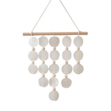 Yeknu  Handmade Shell Wind Chime Nordic Korean Style Natural Vibe Hanging Decorations Home Office Nursery Decor Photography Accessories