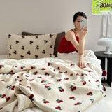 Yeknu New Selected High Grade Sheep Rollie Loop Fleece Warm Blanket for Autumn Winter Fluffy Warmth Sofa Blankets Thicken Bed Blanket