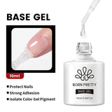 Yeknu  10ml Jelly Nude Gel Nail Polish Crystal Translucent Coffee Soak Off Semi-Permanent Varnish Base Top Coat Manicure