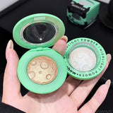 Yeknu  1pcs Planet Highlighter Powder Shiny Gradient High-gloss Powder Face Contour Brightening Long Lasting Highlight Glitter Makeup