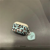 Yeknu  Color Blocking Leopard Print Suitable For Apple AirPods Pro 1st, 2nd, 3rd Generation Bluetooth Headphone Case protective Case