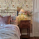 Yeknu  Floral Peel and Stick Wallpaper Farm Floral Wallpaper Wildwood Self Adhesive Wallpaper for Home Bedroom Cabinets Wall Decor