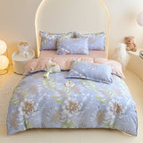 Yeknu  Spring  Plant-based Cashmere Single Quilt Cover Printed Duvet Cover Skin-friendly and Breathable Bedding 150x200 220x240