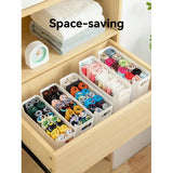 Yeknu  2-pack wardrobe clothing storage box wall-mounted for underwear, bras, socks wardrobe