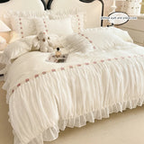 Yeknu  3 Pieces Bedding Set King Size duvet cover pillow Shams for All Seasons ﻿