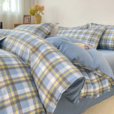 Yeknu  Autumn and winter new skin-friendly washable bedding four-piece dormitory student dormitory three-piece comfortable