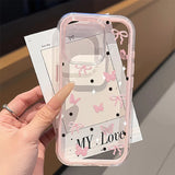 Yeknu  Love Heart Phone Case For iPhone 17 Case iPhone 13 16 15 11 12 14 Pro Max 17 Air Silicone 2 IN 1 Shockproof Soft Clear Cover