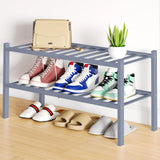 Yeknu  Olanly Durable Bamboo Shoe Organizer For Closet Sturdy Easy Assembly Shoe Rack Stackable Free Standing Wooden Shoe Storage Shelf