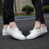 Yeknu  New Autumn White Shoes Fashion Non Slip Board Shoes Outdoor Skateboarding Loafers Comfortable Shoe Flat Male Sneakers Zapatos