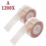 Yeknu Invisible Double Eyelid Sticker 2400PCS Lace Eye Lift Strips Self-adhesive Double Eyelid Tapes Clear Beige Eye Tapes Makeup Tool