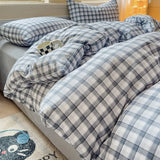 Yeknu  New cartoon pure cotton bed four-piece set four seasons skin-friendly girl heart bed sheet quilt cover student dormitory bedding