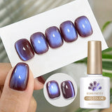 Yeknu 10ml Purple Black Green Cat Magnetic Gel Ultra Shine Semi Permanent Soak Off UV Gel Summer Nail Art Varnish