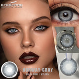 Yeknu  1Pair Blue Contact Lenses Green Eye Contacts Gray Beautiful Pupils Brown Lenses Yearly Cosmetic Colored Contact Lenses