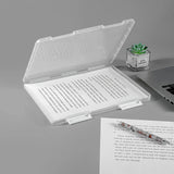 Yeknu  1pc Multi-layer Portable File Box Waterproof Contract Storage Box A4 Plastic PP File Box  Portable Transparent File Box