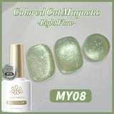 Yeknu  10ml Fantasy Colored Cat Magnetic Gel Nail Polish Ultra Shine Glitter Semi Permanent Soak Off UV LED Vernis Manicure